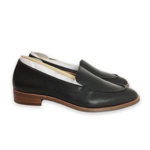 Aerosoles Black Leather East Side Slip On Loafers Shoes Women's Size 6 NEW